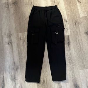 Alo black high waisted cargo pants